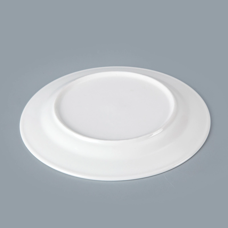 Hotel & Restaurant Used Crockery Tableware Plates Sets Dinnerware, Restaurant Plain White Porcelain Plate for Hotel & Resorts%