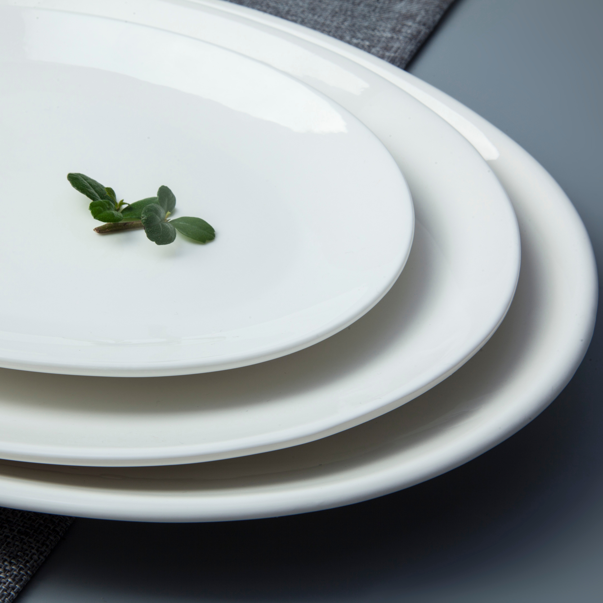 Wholesale hotel restaurant used crockery tableware oval platter