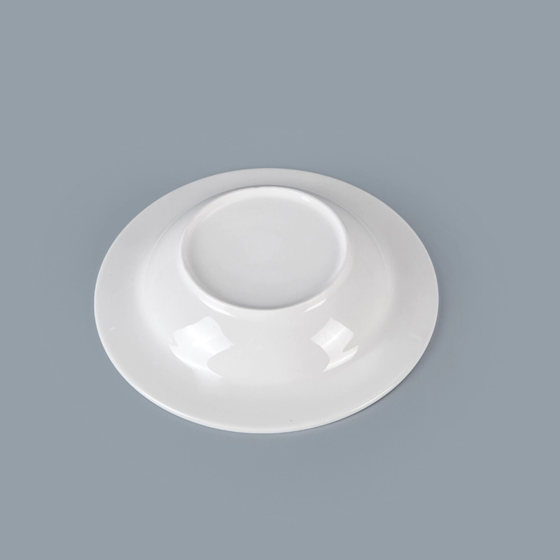 Wholesale uk porcelain tableware ceramics ramen bowl in market western style dishwasher-safe hotel white dinner bowl