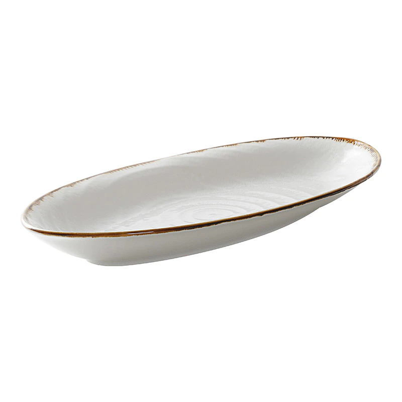 28ceramics Catering Crockery 14/16/18/20 Inch White Porcelain Serving Dishes, 28ceramics Hotel Ceramic Tableware Oval Plate~