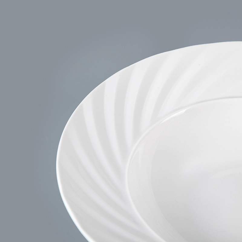 wholesale ceramics tabbleware set unique cheap pasta plate plain white ceramics use restaurant porcelain coupe pasta plate