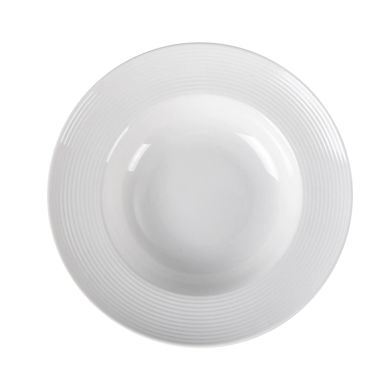 Wedding Crokery Appetizer Plate, High Temperature Cafe Serving Dishes Sets Pasta Plate, Moden Tableware White Plate Huairen^