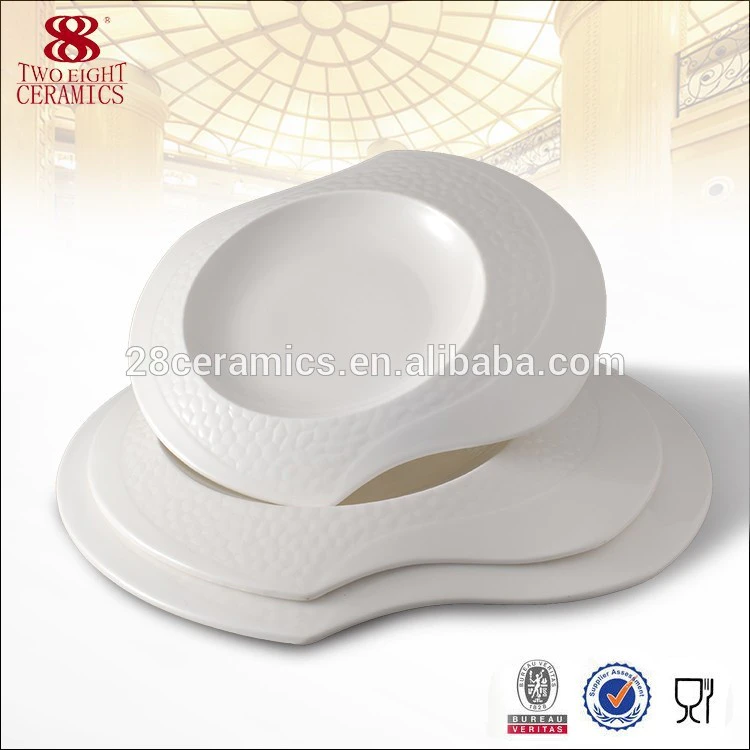 Bone china airline dinnerware tableware white ceramic plates india