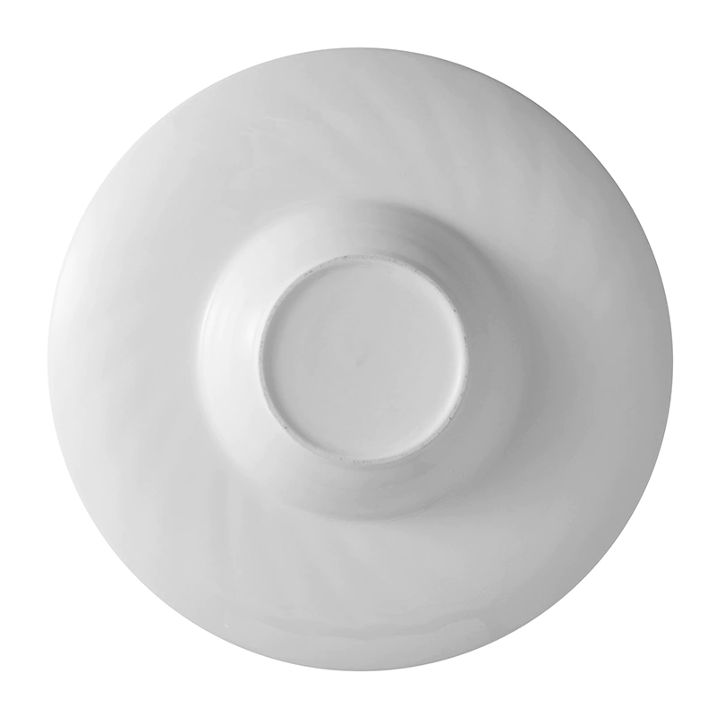 Custom Logo 9.25/12 Inch White Soup Plate Hotel Wedding Dinner Plates In Dishes & Plate