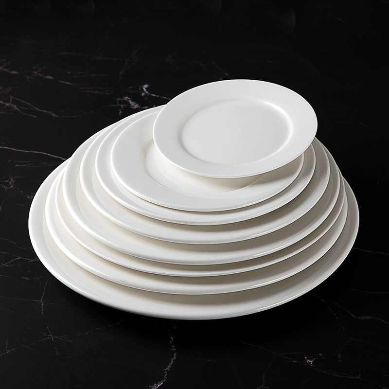 All Size Hotel Quality Dinner Plate For 5 Star Hotel, Wholesale Tableware Hotel Ware Porcelain, Round Ceramic Plate*