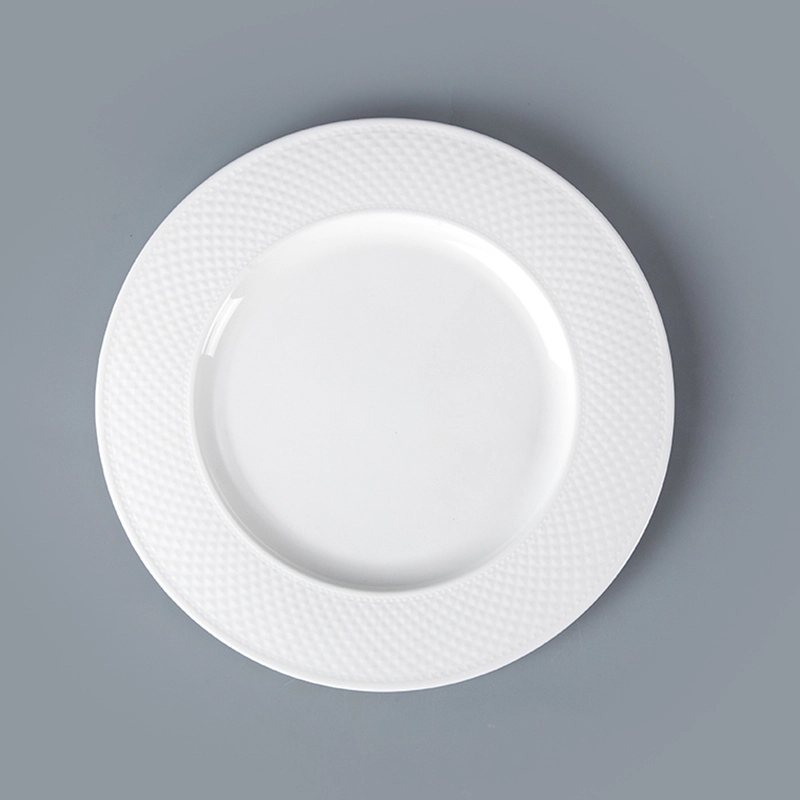 Diamond Design Bone ChinaPlates Restaurant Crockery Dinnerware, Fine Bone China Porcelain Tableware Table^