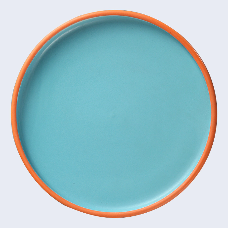 Horeca Wholesale China Dishes, Event Party Color Plate, Blue Porcelain Dishes For Restaurant*