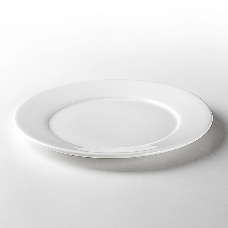 Hotel Ceramic Dinnerware, Hotel And Restaurant White Ceramic Dinnerware Set, Porcelain Hotel Plate^