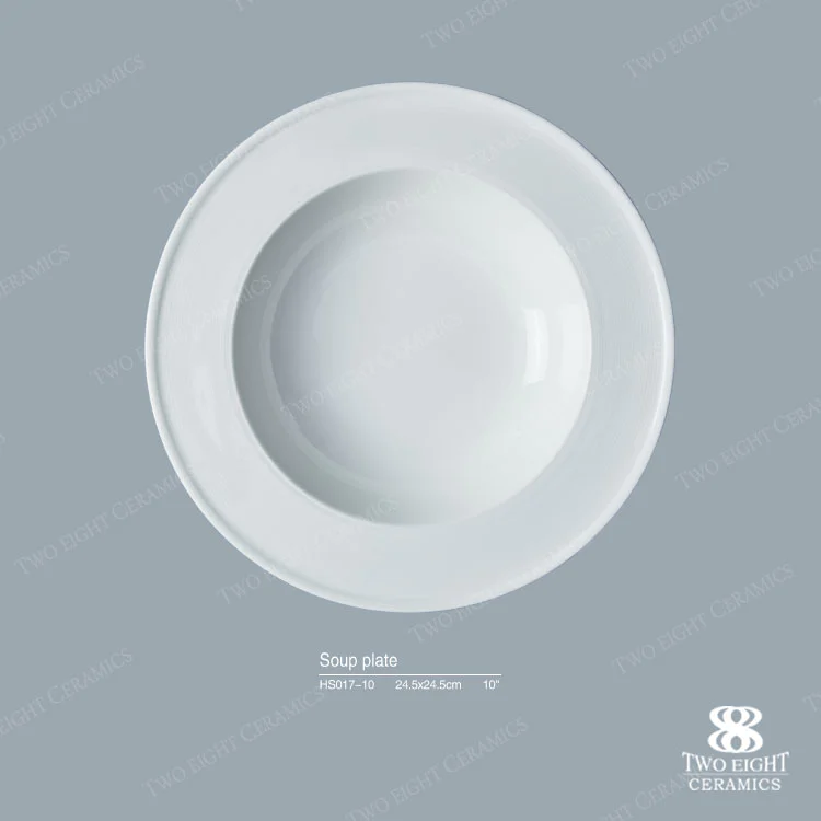 Wholesale wedding dinner set bulk hotel ware porcelain ceramic plate
