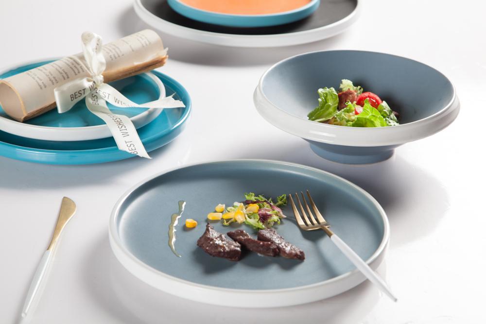cheap bulk porcelain dinner appetizer plates set for hotel dessert wholesale