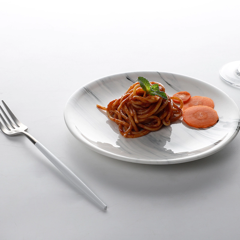 New Design Porcelain Tableware Crockery Dinnerware Marble, Manufacturer Restaurant Dinner Ceramic Marble Plate>