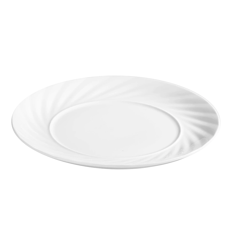 6-12inch Hotel Used Dinner Plates, Horeca Standard Dinner Plate Size, White Round Porcelain Dinner Plate