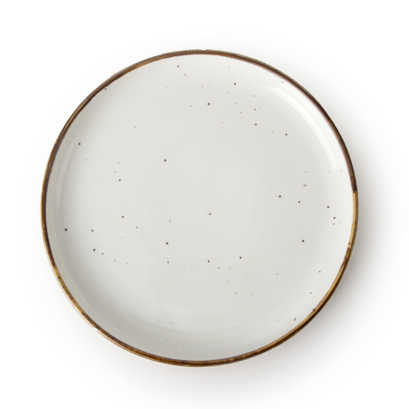 Chaozhou Ceramic Luxury Crockery, European Style Ceramic Flat Plate, Hotel Ceramic Plate/