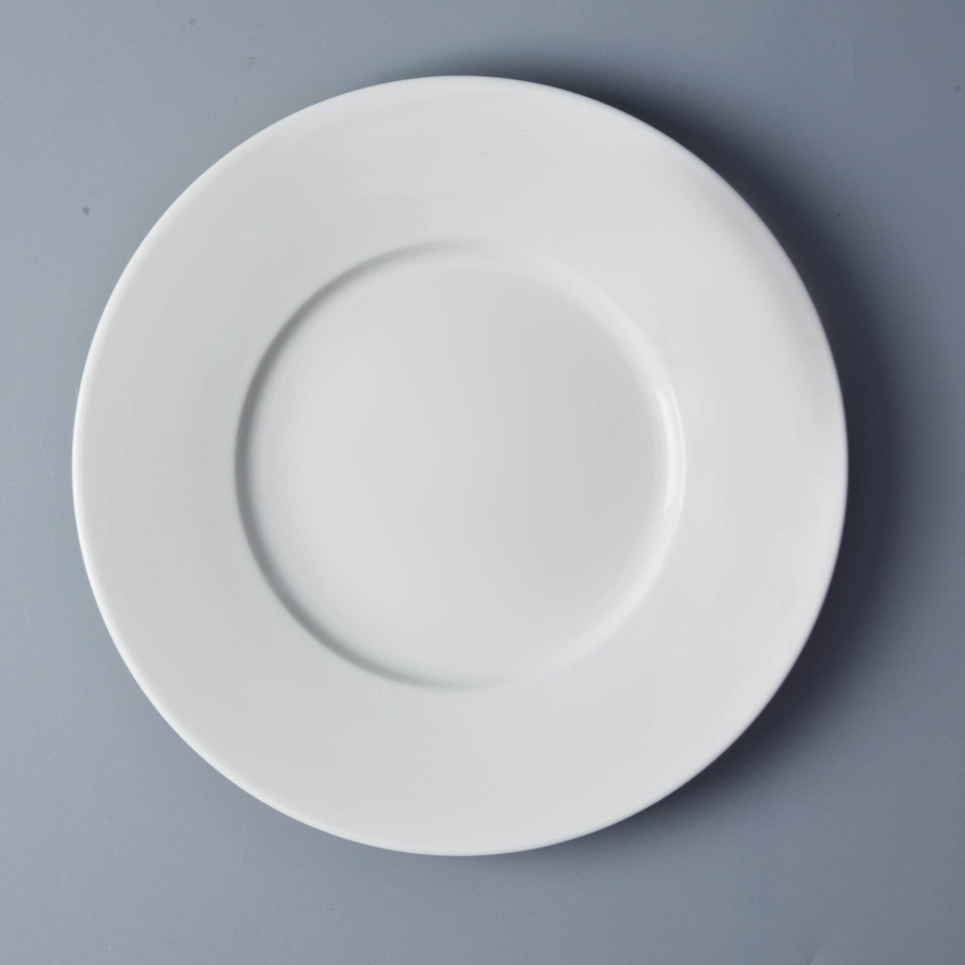 Chaozhou Porcelain Dinnerware Coupe Restaurant Ceramic Dishes Plates, Ceramic Dinner Plate