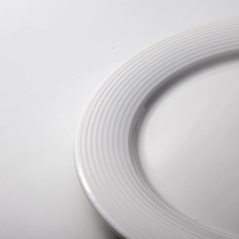 Wholesale Scratch Proof Porcelain Plates Sets Dinnerware, Crockery White Ceramic Plate, White Ceramic Wedding Dinner Plates