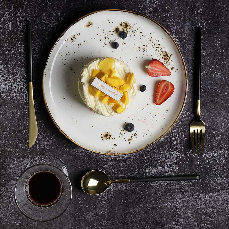 High Quality Restaurant Colorful Plate Eco Friendly Ceramic Plate Plate Dining For Ceramics~