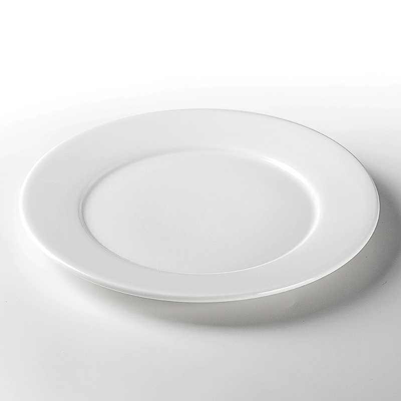 Luxury Lounge Vajilla Gourmet Ceramic Plates, Fine Restaurant Crokery Plate Dinnerware, Hotel White Wholesale Dinner Plates/