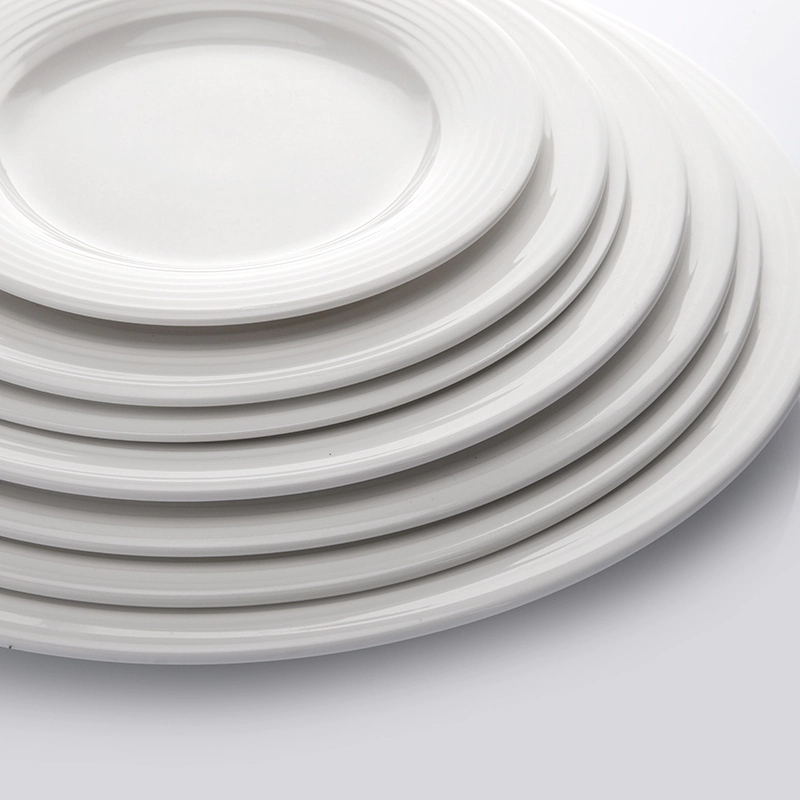 Heat Resistant Microwave Safe Dishes, Western Style Crockery Porcelain Plates, Moden Style Porcelain Plates