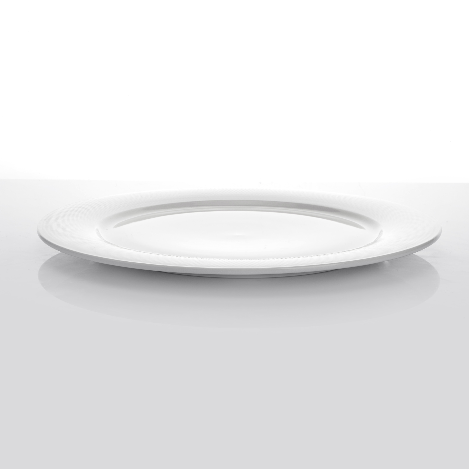 Wholesale Catering Dinnerware Bulk White Dinner Plates, Dishwasher Safe Banquet Porcelain Round Dessert Plate^