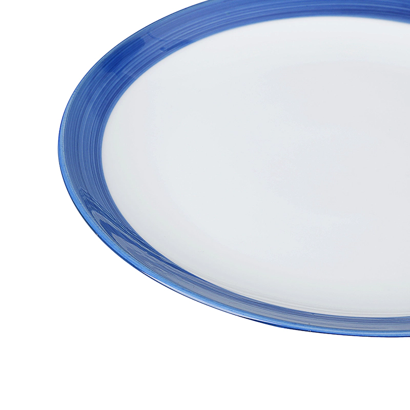 28ceramics Hotel Ceramic Food Plates, Ceramic Tableware Full Sizes Blue Plates Dinnerware Ceramic, Glazed Dishes Plates*