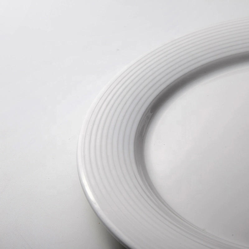 Wholesale Chaozhou Manufacturer Ceramic Dinner Dish Plate, Moden Style Microwave Safe Hotel Dinner Plates With Logo\