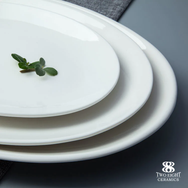Wholesale hotel restaurant used crockery tableware oval platter