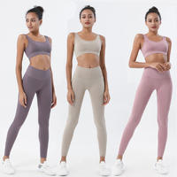 Women Seamless Fitness Clothing Gym Wear Yoga Legging Yoga Pant Yoga Short Sports Bra Set