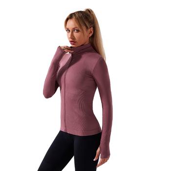 Yoga Jacket Coat Flexible Active Wear Women Zip Up Gym Sports Fitness Casual Jacket