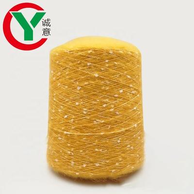 Lots of repertory acrylic and polyester blended toothbrush mohair yarn with cheap price