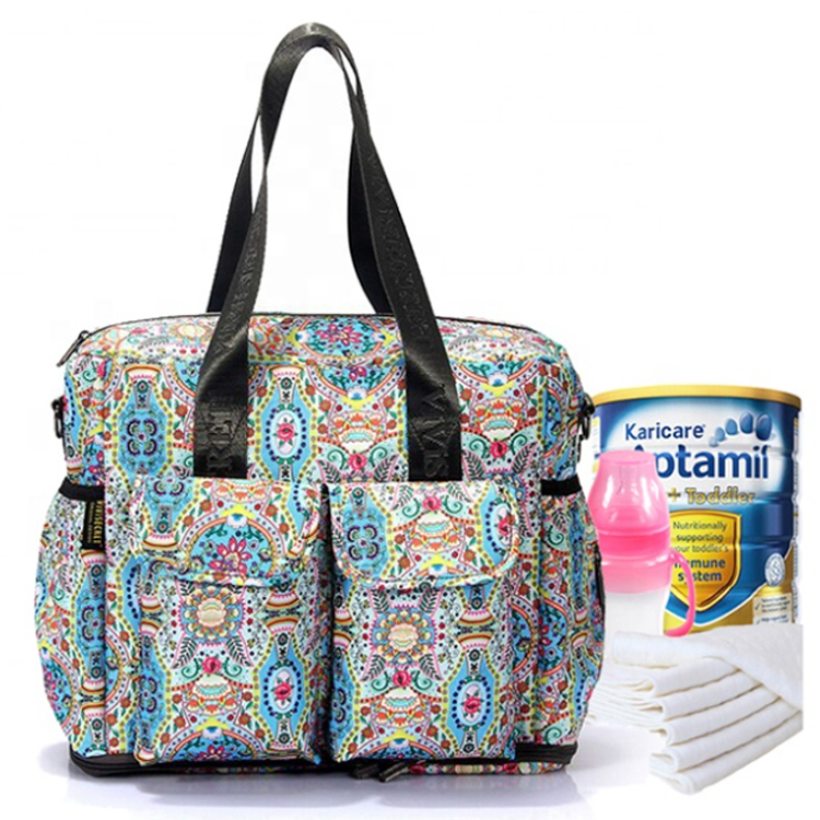 Custom print unique changing nappy diaper bags colorful Mommy Handbag Diaper Bags