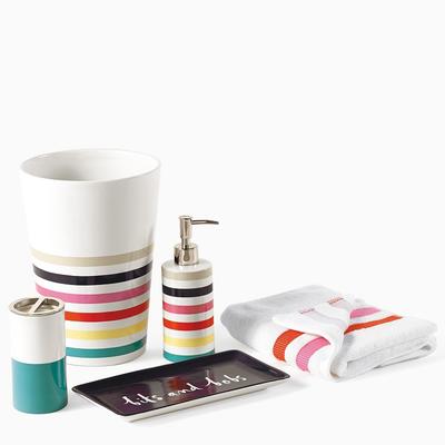China Supplier Colorful Useful Plastic Bathroom Accessory Set for Hotel