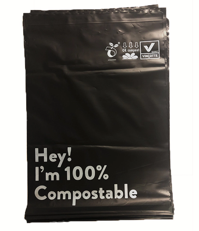 compostable cornstach made plastic custom non plastic mailing bag