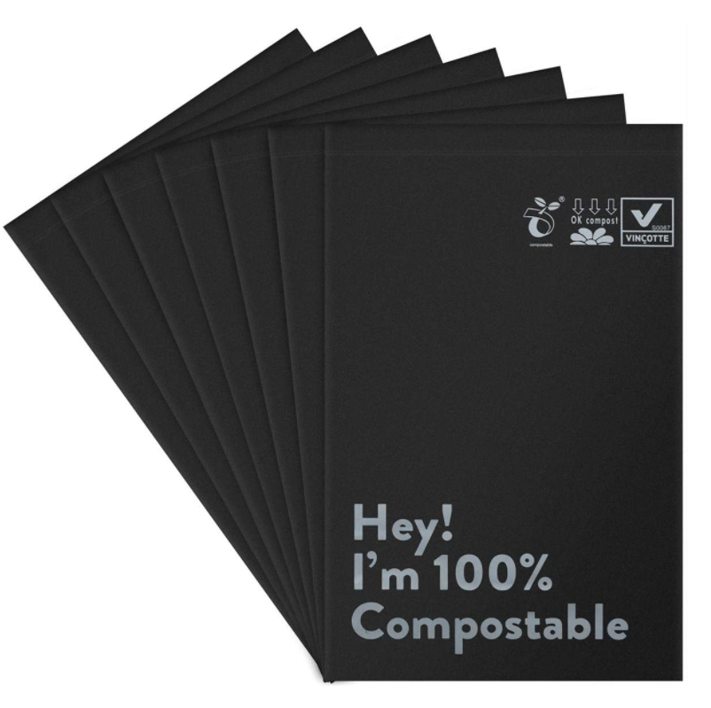 Compostable Poly Mailer Pack of 100 Size 11 inches x 15 inches Biodegradable Mailing Envelope