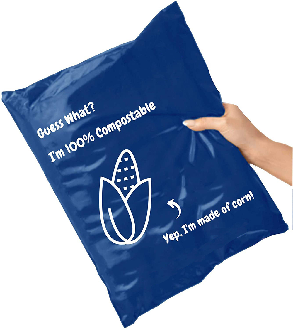 Eco-friendly Courier Bag Biodegradable Padded Envelopes Self-Sealing Courier Mail Tracking Compostable Shipping Bags