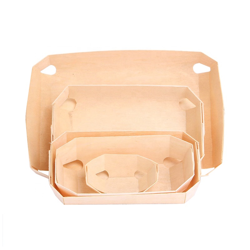 factory direct sale rectangle no-stick wood cake mould loaf cupcake bread baking mold with silicon paper