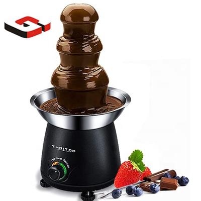 Stainless Steel Chocolate Fondue Fountain Easy to Assemble 4 Tiers Perfect