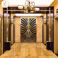 customized stainless steel wall background for hotel lobby
