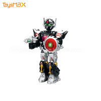 High quality 360 degree spin plastic battery operated toy robot with light and music