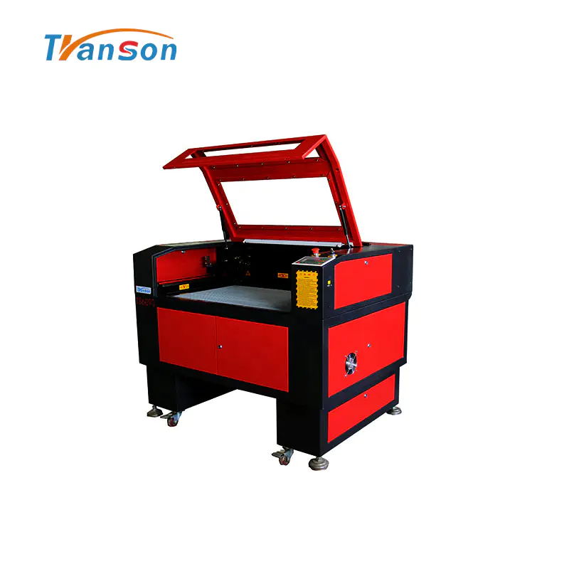 80W CO2 Laser Cutting Engraving Machine TS6090 with Reci W1 Tubefor non-metal wood paper acrylic leather plastic stone glass