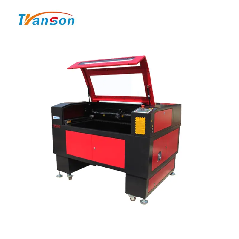 150W CO2 Laser Cutting Engraving Machine TS6090 with Reci W8 Tubefor non-metal wood paper acrylic leather plastic stone glass