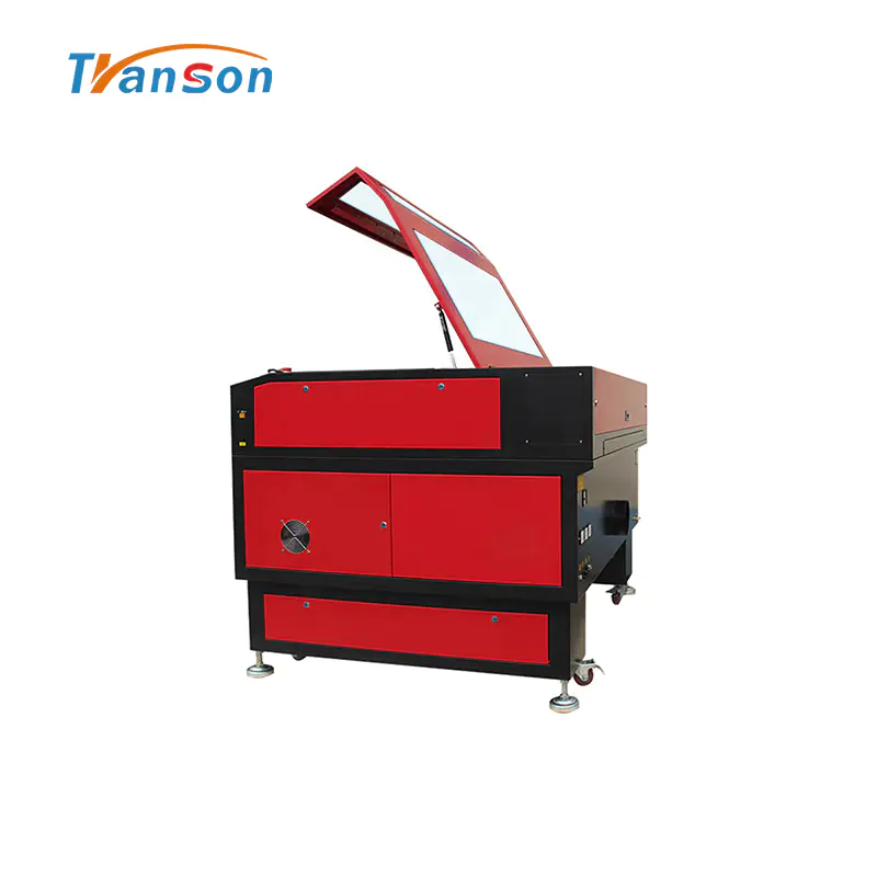 130W CO2 Laser Cutting Engraving Machine TS1290 with EFR F6 Tube used for paper acrylic leather plastic stone glass