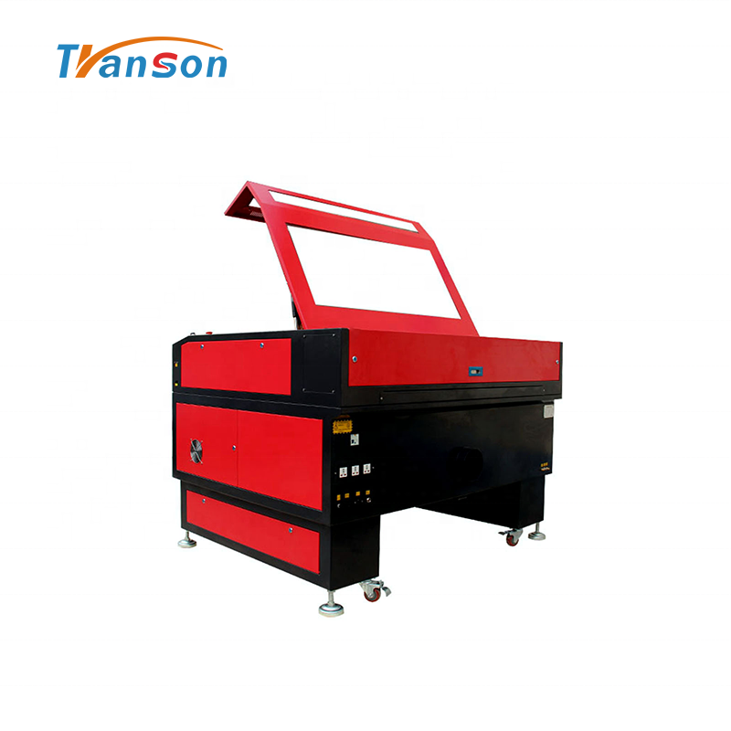 80w CO2 Laser Cutting Engraving Machine TS1290 with Reci W1 Tube used for d paper acrylic leather plastic stone glass