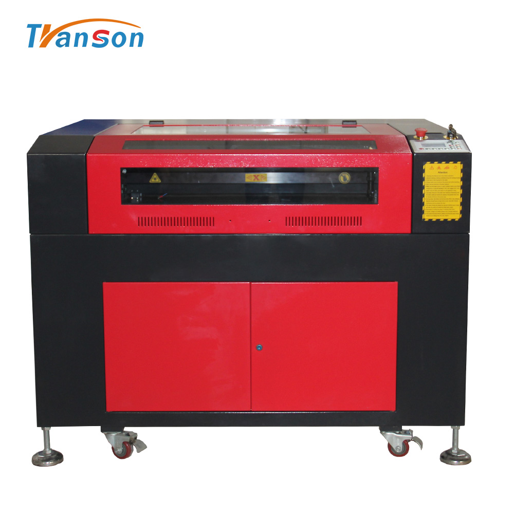 Live Focus On Nonmetal TS6090 Carpet Laser Cutting Machine CO2 Engraving