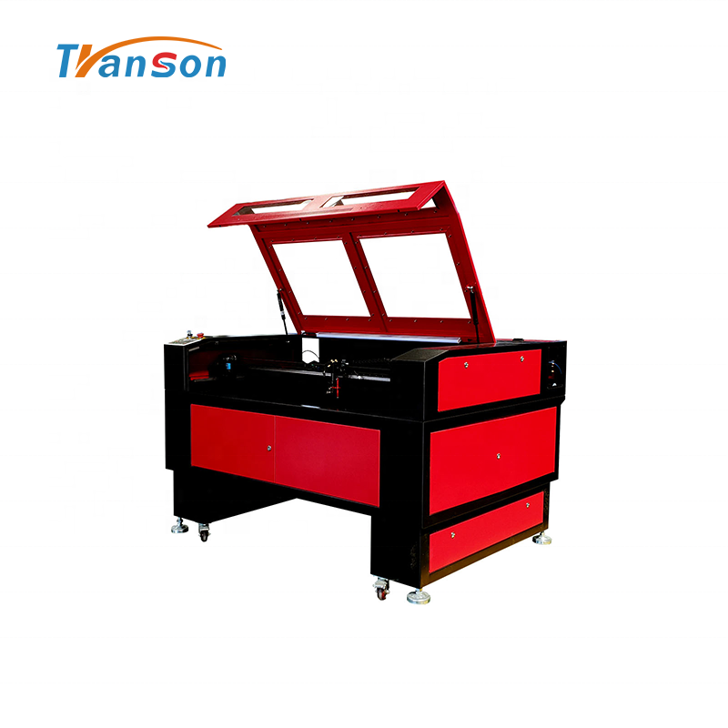 CO2 Laser Cutting Engraving Machine TS1290 with Reci W4 Tube used forwood paper acrylic leather plastic stone glass