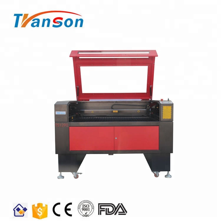 100W CO2 Laser Cutting Engraving Machine TS1290 with EFR F4 Tube used for paper acrylic leather plastic stone glass