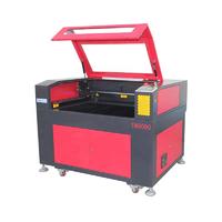 80W CO2 Laser Cutting Engraving Machine TN6090 with Reci W1 Tubefor non-metal wood paper acrylic leather plastic stone glass