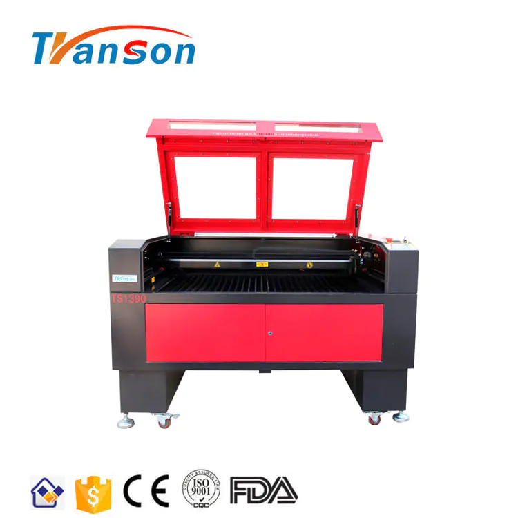 80W Co2 Laser Cutting Engraving Machine TS1390 with Reci W1 Tube used forwood paper acrylic leather plastic stone glass