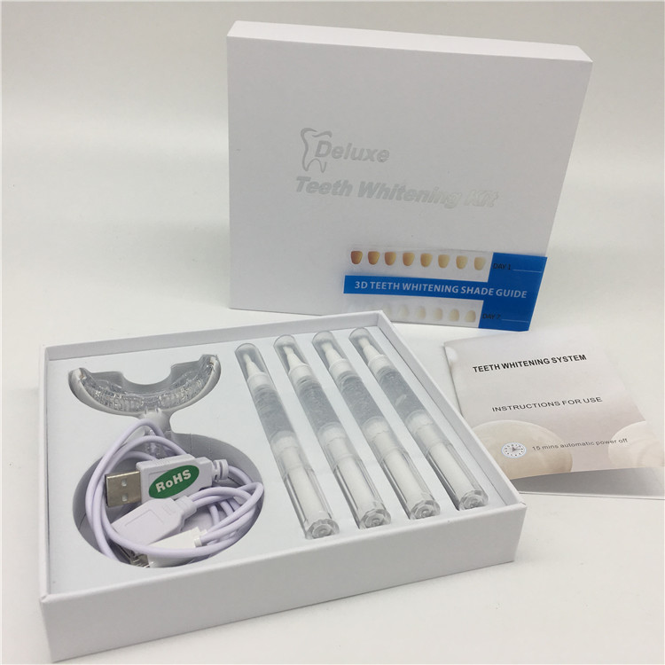 High quality private label teeth whitening home led kit