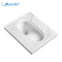 Bathroom Ceramic front/back outlet squatting pan wc