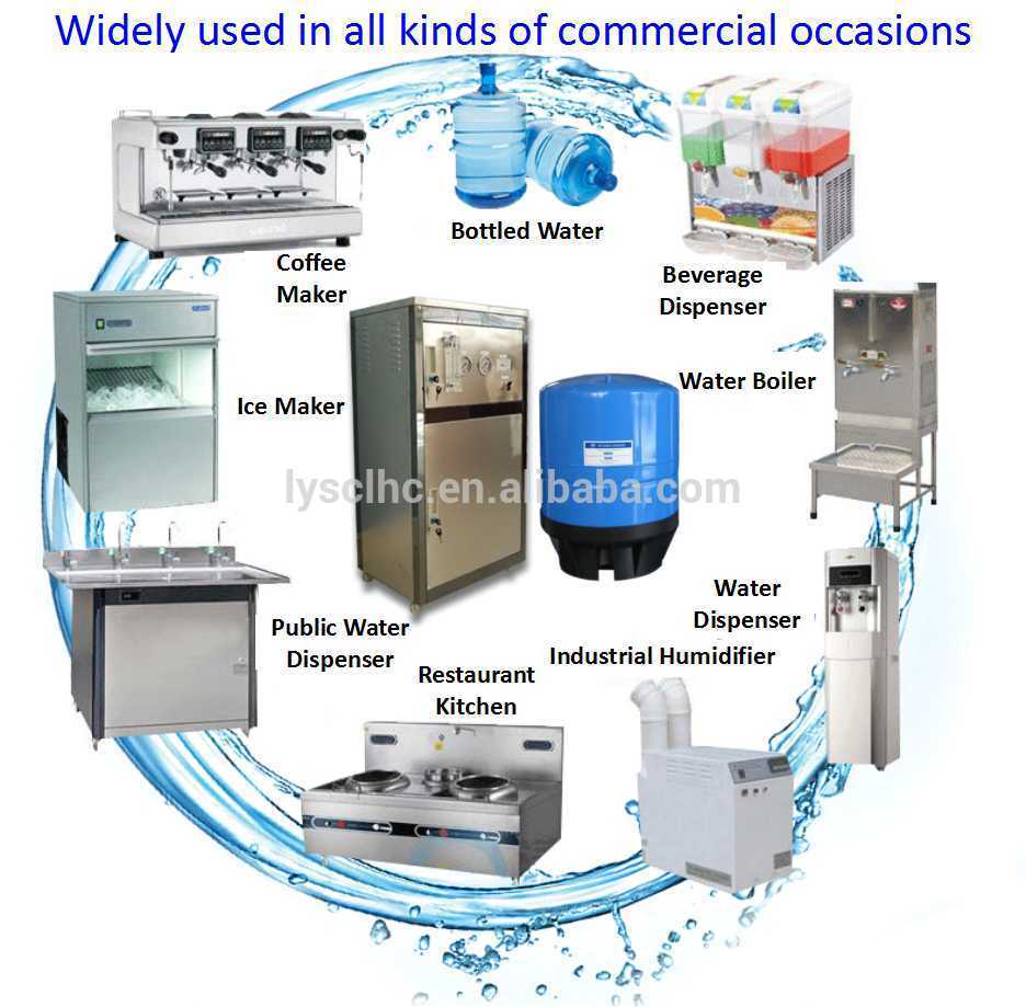 Pure quality Reverse Osmosis Filtration Large scale water purification system for school hospital factory